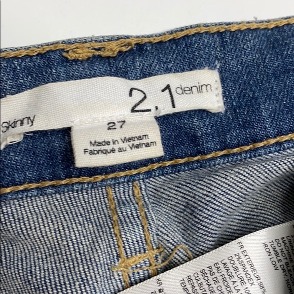 21 denim distressed destroyed skinny jeans… - Picture 6 of 8